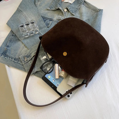 eybag Small PU Leather Underarm Bags Lady Crossbody Shoulder Bag for Women 2024 Winter New Vintage Y2K Handbags and Purses