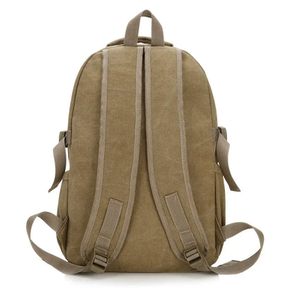 eybag New Cotton Canvas Backpack Male Korean Version of Large Capacity Student Bag Female Retro Casual Outdoor Travel Backpack