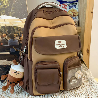 eybag Fashion Girls Cute Design Bookbag Student Kawaii Shoulder Bag Travel Rucksack Women Laptop Mochila Teens Schoolbag Backpack