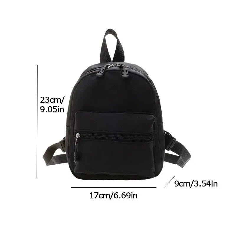 eybag Mini Solid Color Backpack Women Trend Nylon Female Bag Pack Fashion Slim School Bags For Girls Small Womens Backpacks For Teen