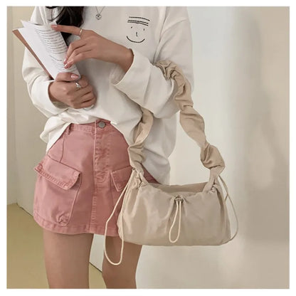 eybag Designer Simple Fashion Nylon Shoulder Bag Vintage Casual Underarm Crossbody Bag Women New 2024 Luxury Handbags High Quality