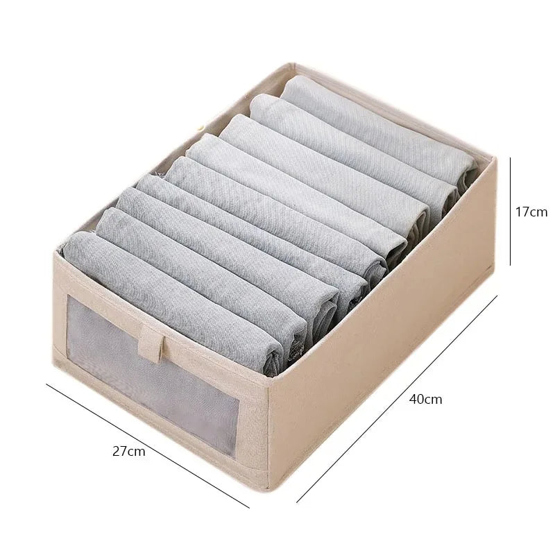 eybag Visible Wardrobe Storage Organizers Cabinet Drawer Clothes Storage Box for T-Shirts Jeans Underwear Pants Organizer Box