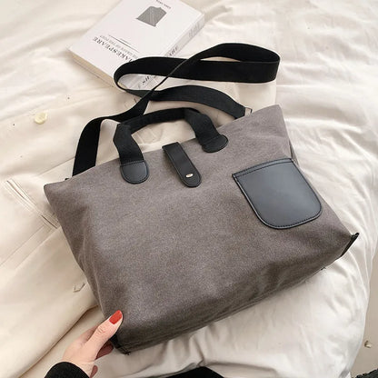 eybag Casual Canvas Totes Handbags Top Quality Shoulder Crossbody Bags Japan Korean style Big Bag Messenger Bags For Women Female Bag