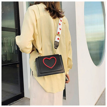 eybag Shoulder Bags Heart Handbags Fashion Designer Luxury Crossbody Bag for Women High Quality Casual Flap Female Cute Messenger Bags