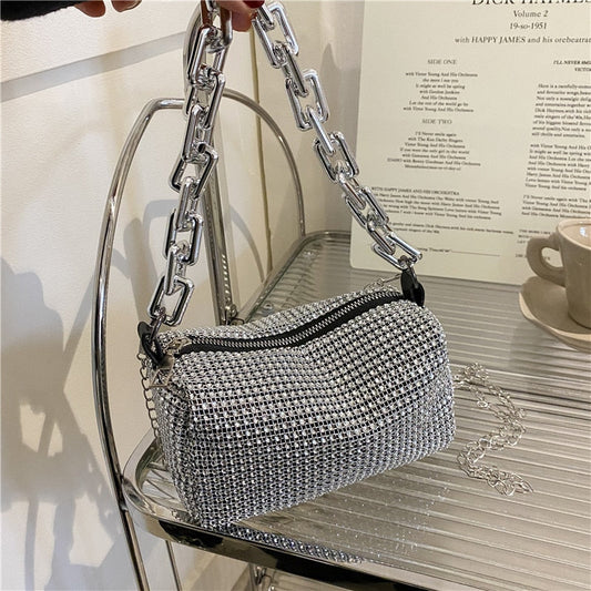 eybag Bling Diamond Design Small Crossbody Messenger Bags for Women Summer Trend Luxury Fashion Travel Shoulder Handbags Purses