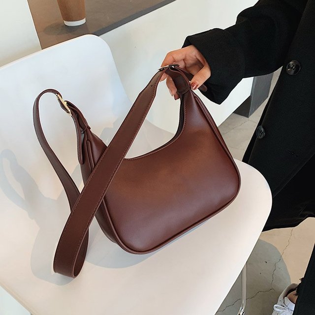 eybag Casual Shoulder Bag for Women PU Leather Half-moon Crossbody Bag Luxury Messenger Handbag and Purse Shopping phone Purse Bol