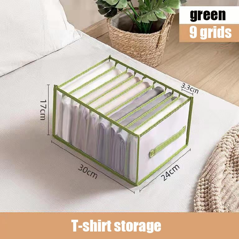 eybag Wardrobe organizer Jeans storage boxes Closet Organizer Foldable Underwear Organizers Pants Storage Dividers Drawer Organizer