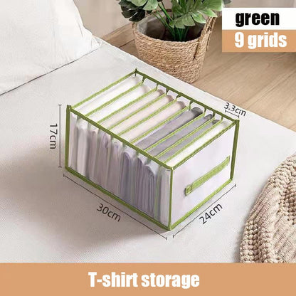 eybag Wardrobe organizer Jeans storage boxes Closet Organizer Foldable Underwear Organizers Pants Storage Dividers Drawer Organizer