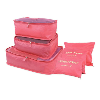 eybag 8/6/1 pieces Set Travel Organizer Storage Bags Suitcase Packing Set Storage Cases Portable Luggage Organizer Clothe Shoe Pouch