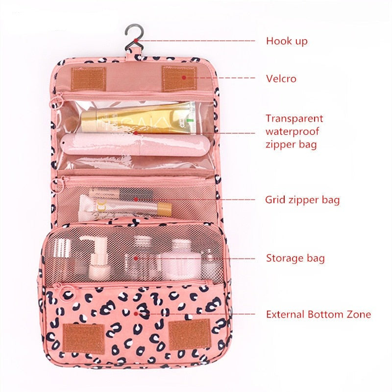 eybag Travel Hook Cosmetic Bag Women Makeup Bags Waterproof Toiletries Organizer Storage Pouch Ladies Bathroom Neceser Make up Bag