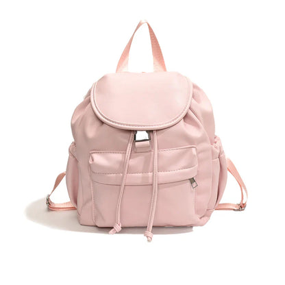 eybag Casual Women High Capacity Backpacks Solid Designer PU Leather School Shoulder Bag for Teenagers Girls Daily Travel Backpack