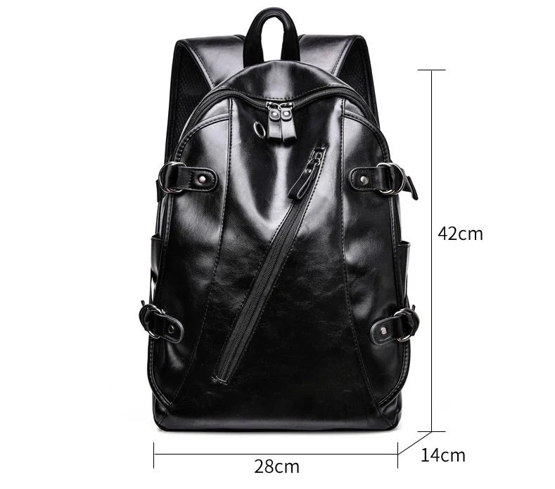 eybag Business leather Travel Leisure Student large capacity men's laptop backpack school bags  Polyester  Softback  Mainland China