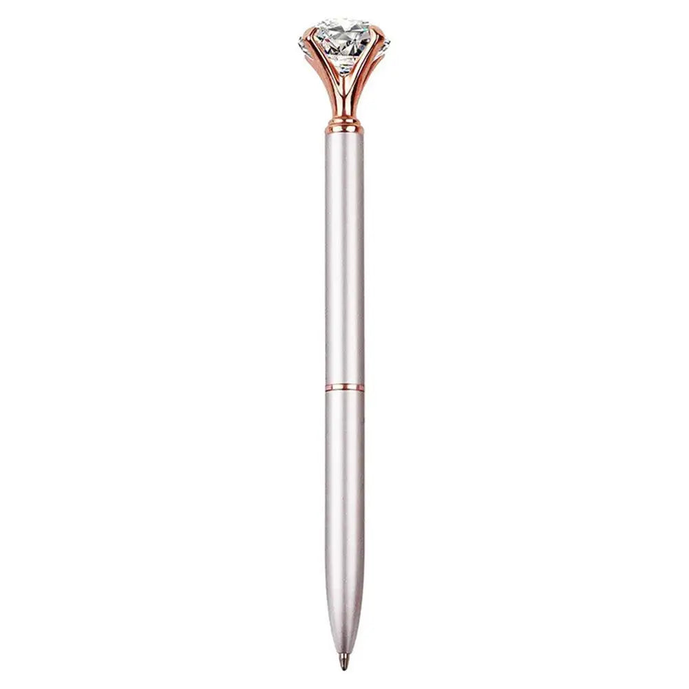 eybag Large Diamond Crystal Pen Ballpoint Pen Student Stationery Office Business Gifts 1.0mm Metal Nib Rhinestone Pen Ball Point Pen