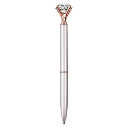 eybag Large Diamond Crystal Pen Ballpoint Pen Student Stationery Office Business Gifts 1.0mm Metal Nib Rhinestone Pen Ball Point Pen