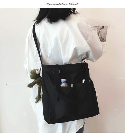 eybag Women Bag Shoppers Simple Fashion Zipper Handbags Shoulder Waterproof Large Capacity Tote Bags 2022 Woman Brand Crossbody