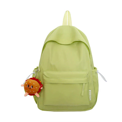 eybag 2024 Hot Selling Candy Colored Hamburger Pendant Backpack with College Style Minimalist and Fashionable Girl Backpack