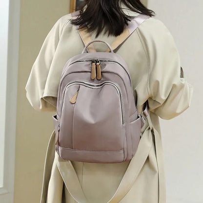 eybag New Korean Version of Oxford Cloth Fashion School Bag Solid Color All-match Women Travel Backpack Bags for Women