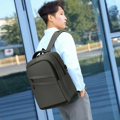 eybag New Style Daily Male Men Bags Backpack School Big Space Popular Large Students Fashionable Pockets Multi-Zipper Working