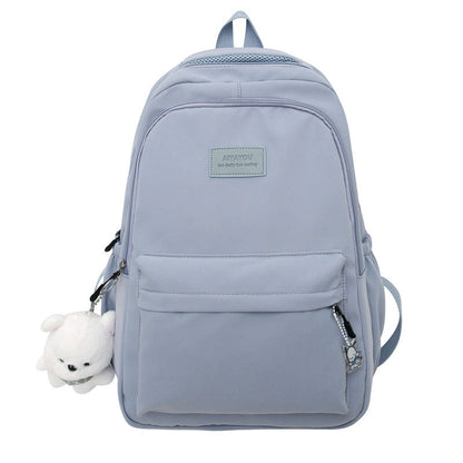 eybag Waterproof Solid Color Nylon Women Backpack School Bag For Teenagers Girls Travel Backbag Students Bag Kawaii Bookbag Mochilas