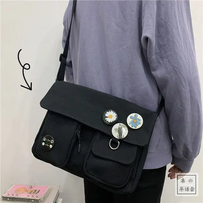 eybag Solid Color Multi-Pocket Crossbody Bags