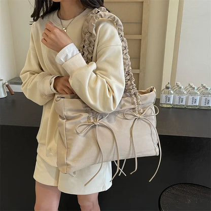 eybag Fashion Women Tote Bags Wrinkled Straps Shoulder Bolso Mujer Casual Daily Large Capacity Commute Crossbody Bolsas Femininas