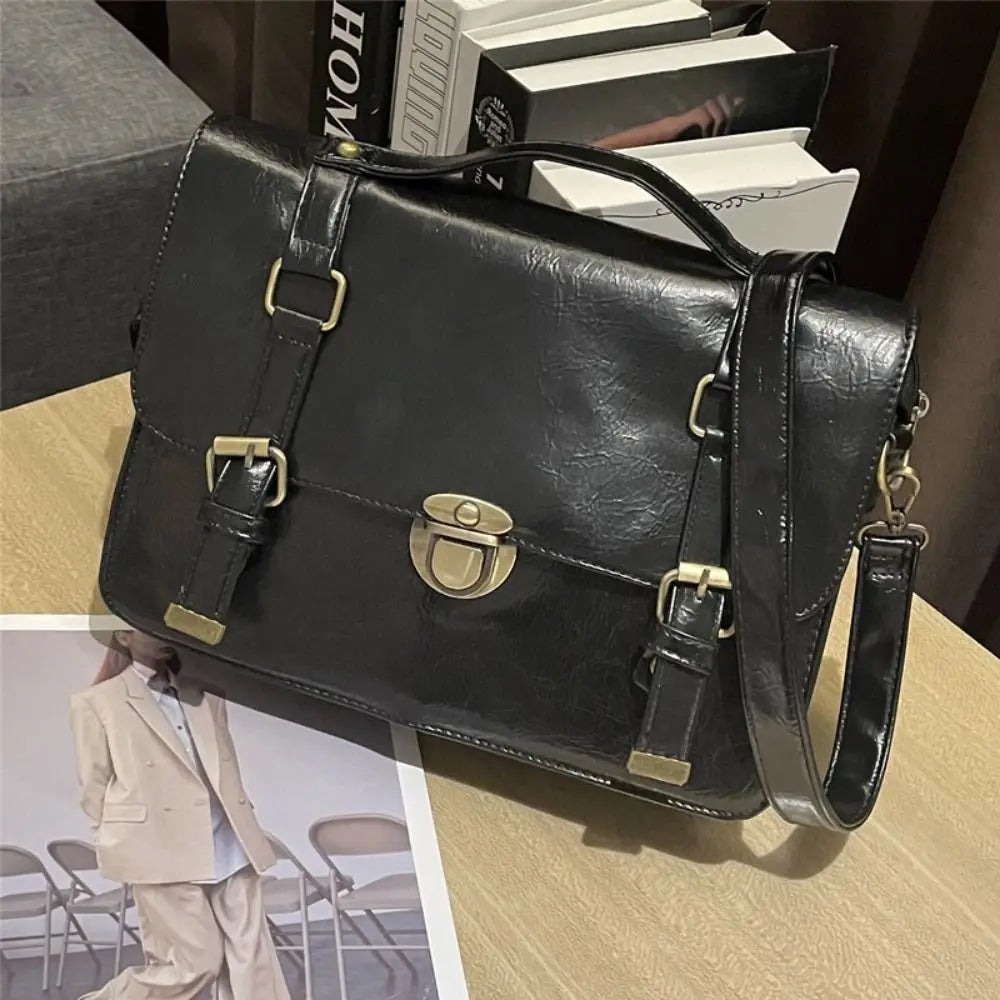 eybag Retro Women's Satchel Hobo Bag Leather Multi Pocket Luxury Designer Handbag Female Shoulder Underarm Bag Tote Purses