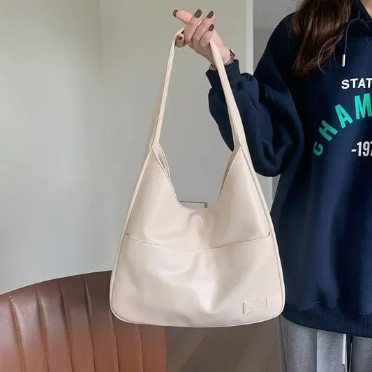 eybag Large Capacity Tote Bags Women's New Trendy Shoulder Bag Simple and Versatile Commuter Bag Fashion Trendy Student Classroom Bag