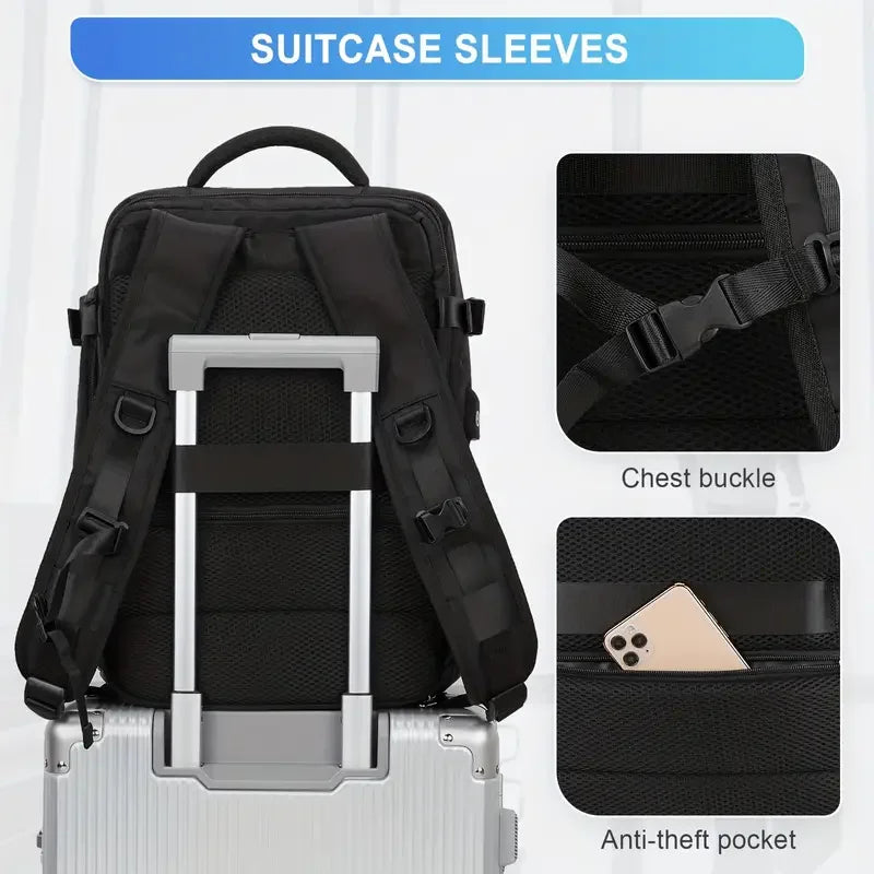 eybag New Waterproof Travel Backpack Men Women Multifunction 15.6 Inch Laptop Backpacks Large Capacity Bag Mochilas High Quality BACK TO SCHOOL