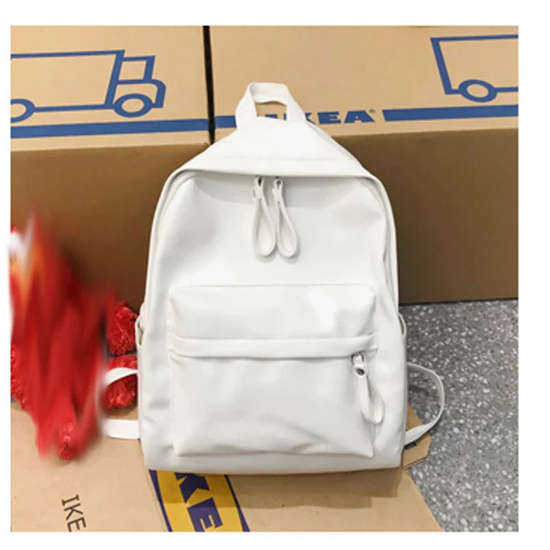 eybag Fashion Woman Backpack Large Capacity Leather Laptop Bagpack High Quality Book Schoolbag for Teenage Girls Student Mochila