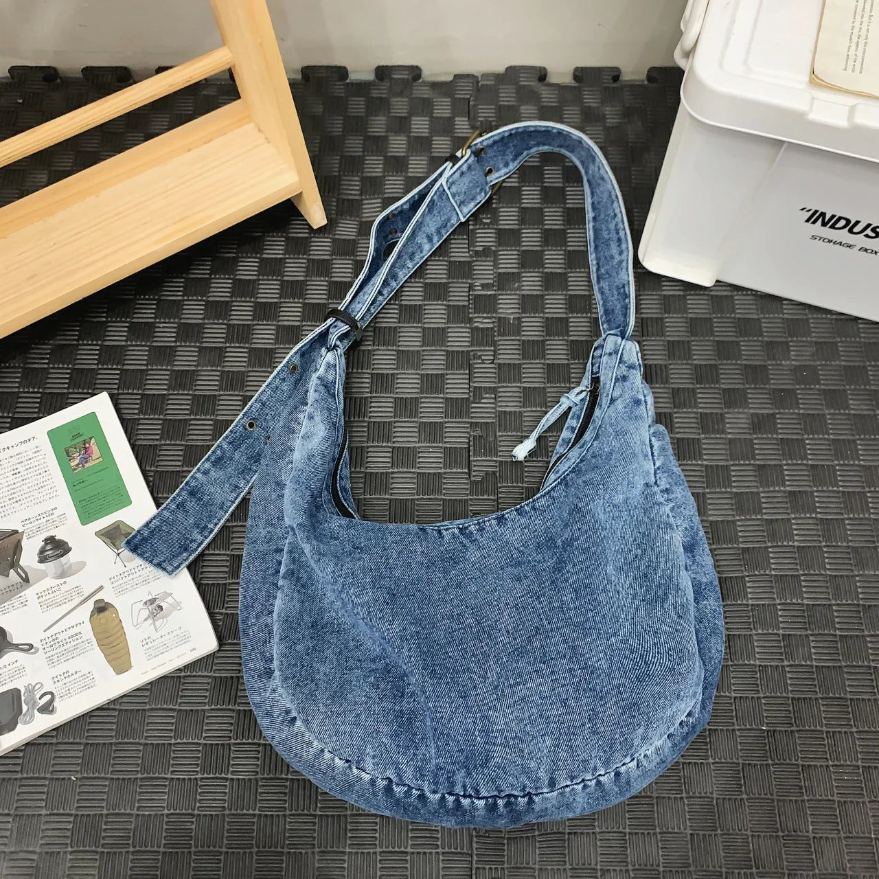 eybag Fashion Blue Denim Shoulder Bags For Women Korea Style Canvas Casual Crossbody Bags 2024 New Pastoral Cloth Female Packages