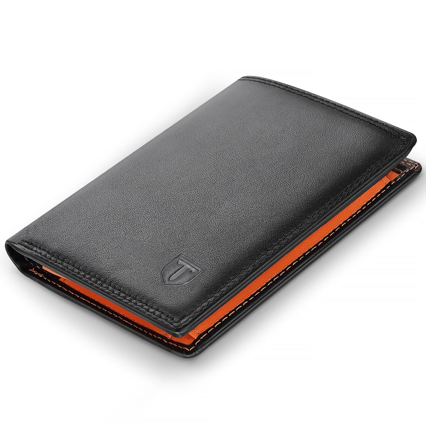 eybag Wallets Mens RFID Blocking Genuine Leather with 12 Credit Card Holders Coin Pocket 2 Banknote Compartments ID Window