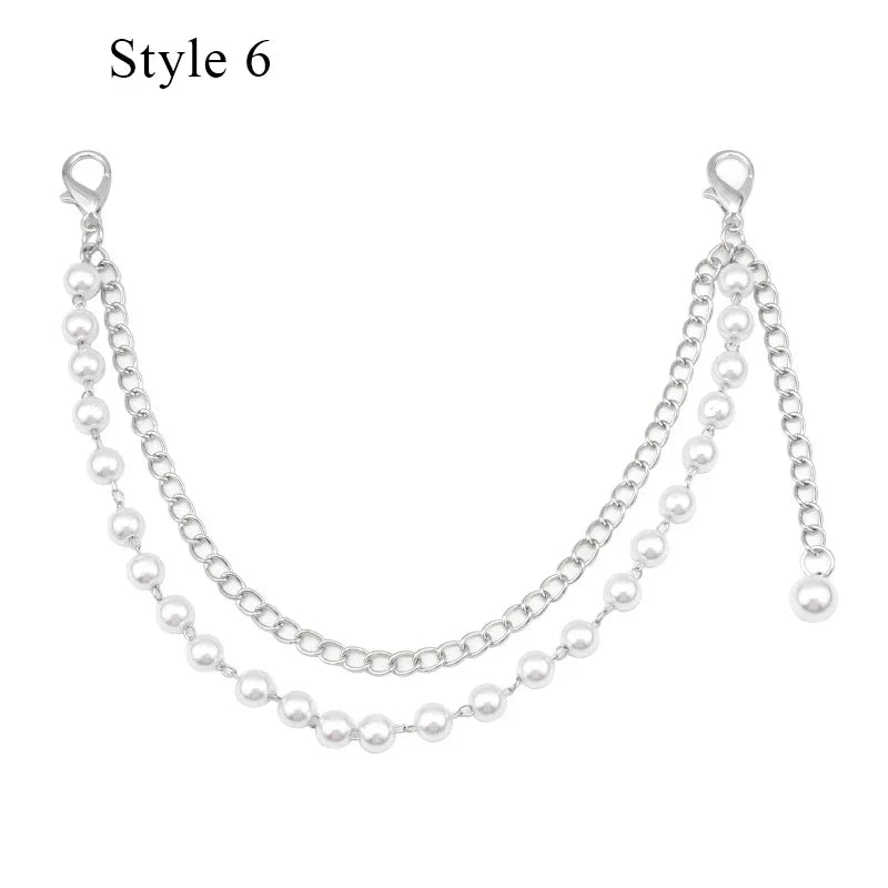 eybag Multi-layer Metal Bag Chain Decor For Handbag Decorative Chain Exquisite Halloween DIY Purse Chain Replacement Bag Accessories