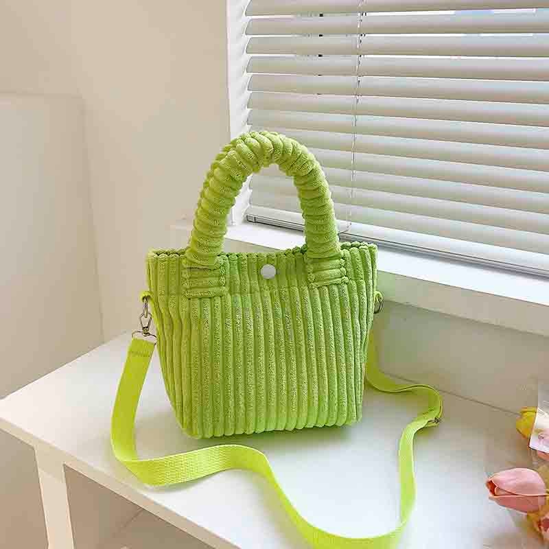 eybag Corduroy Women's Bag Autumn Winter New Soft Handbags Cute Totes Fashion Casual Female Crossbody Shoulder Tote Bags for Women