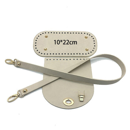 eybag Leather Bag Strap Handmade Handbag Woven Set High Quality Bag Bottoms With Hardware Accessories for DIY Shoulder Handbag