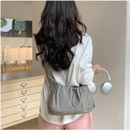 eybag Designer Simple Fashion Nylon Shoulder Bag Vintage Casual Underarm Crossbody Bag Women New 2024 Luxury Handbags High Quality