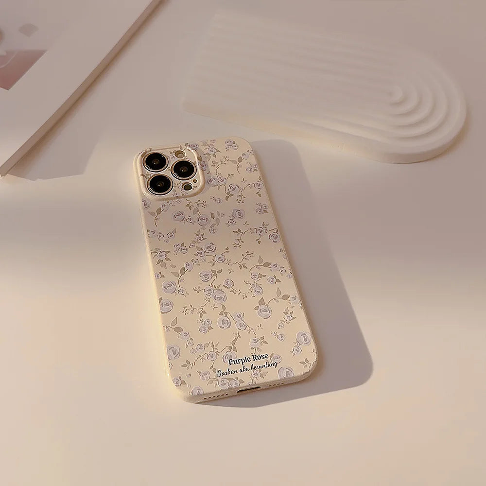 eybag Cute Floral Phone Case for IPhone 15 14 13 12 11 Pro Max Cases for Iphone 14 15 Plus Cartoon Flower Silicone Shockproof  Cover