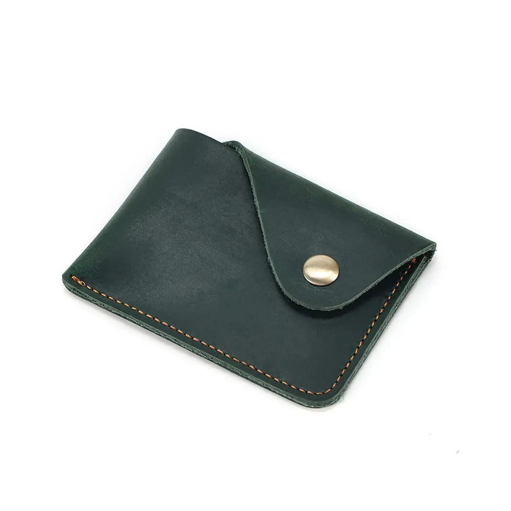 eybag Vintage Cow Leather Credit Card Holder Bank Slim Cardholder Id Card Holders for Men Mini Card Wallet