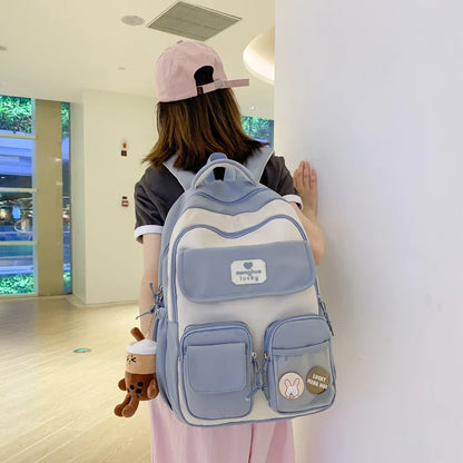 eybag Fashion Girls Cute Design Bookbag Student Kawaii Shoulder Bag Travel Rucksack Women Laptop Mochila Teens Schoolbag Backpack