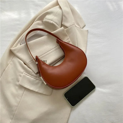 eybag Fashion Luxury Design PU Leather Hobo Shoulder Bag Women Small Clutch Handbag Purse Female Underarm Bag Travel Totes