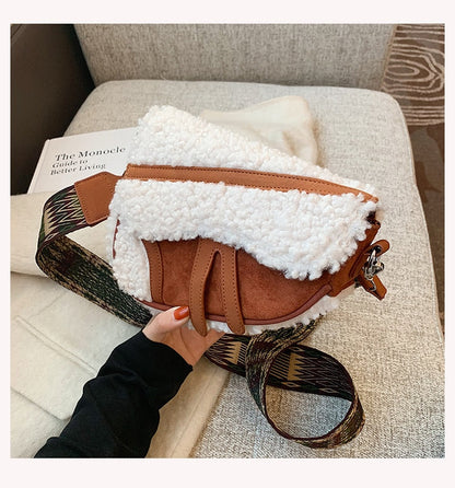 eybag Vintage Houndstooth Saddle Handbag Purses for Women Shoulder Crossbody Bags New Fashion Ladies Messenger Bag High Quality