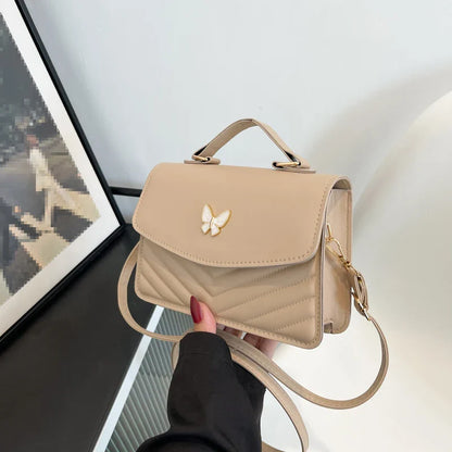 eybag PU Versatile And Fashionable Portable Small Square Bag, Single Shoulder Crossbody Bag