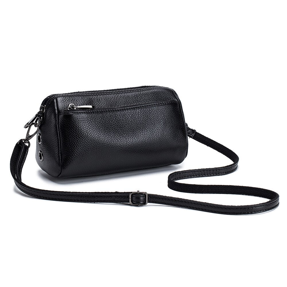 eybag Soft Genuine Leather Women Messenger Bag Female Real Leather Crossbody Shoulder Bags Small Handbag Retro Phone Bag for Girls