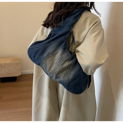 eybag Denim Shoulder Hobos Bags Women Handbags and Purses Jeans New Designer Travel Bag Hight Qulaity