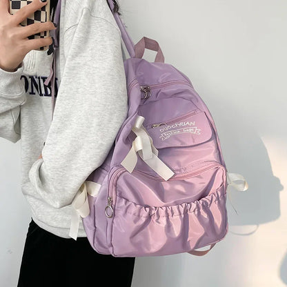 eybag Fashion Backpack Canvas Women Backpack Anti-theft Shoulder Bags New School Bag for Teenager Girls School Backapck Female