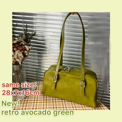 eybag Fashion Women Green Big Shoulder Bags PU Leather Female Purse Handbags Large Capacity Ladies Daily Small Casual Tote Bolso Mujer