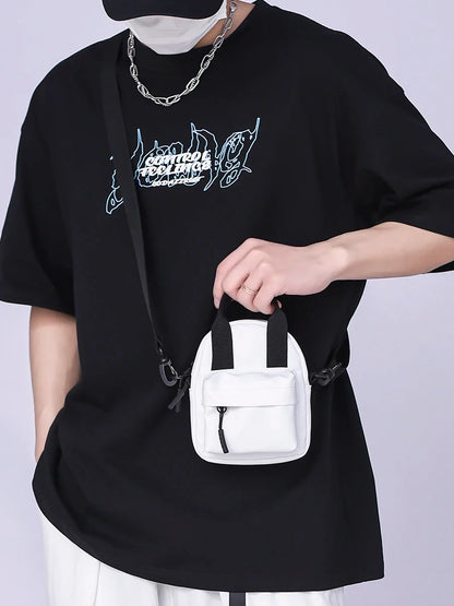 eybag Fashion Brand Waterproof Satchel Mini Coin Purse Niche Couple Phone Bag Headphone Bag Personality Casual Shoulder Messenger Bag