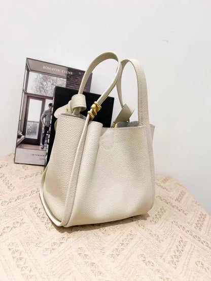 Lkblock Genuine Leather Luxury Bag for Women Designer Handbag Free Shipping Crossbody Summer Shoulder Messenger Bucket Bag