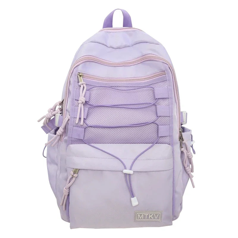 eybag Fashion Backpack Women High-Capacity Nylon School Bag Kawaii Girl Waterproof Laptop College Backpack Men Student Travel Book Bag