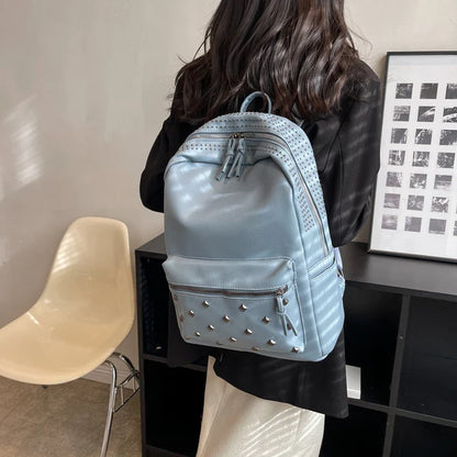 eybag New Rock Style Women Backpack Big Capacity Fashion Bags for Girls High Quality Rivet Design Bagpack Mochila Feminina