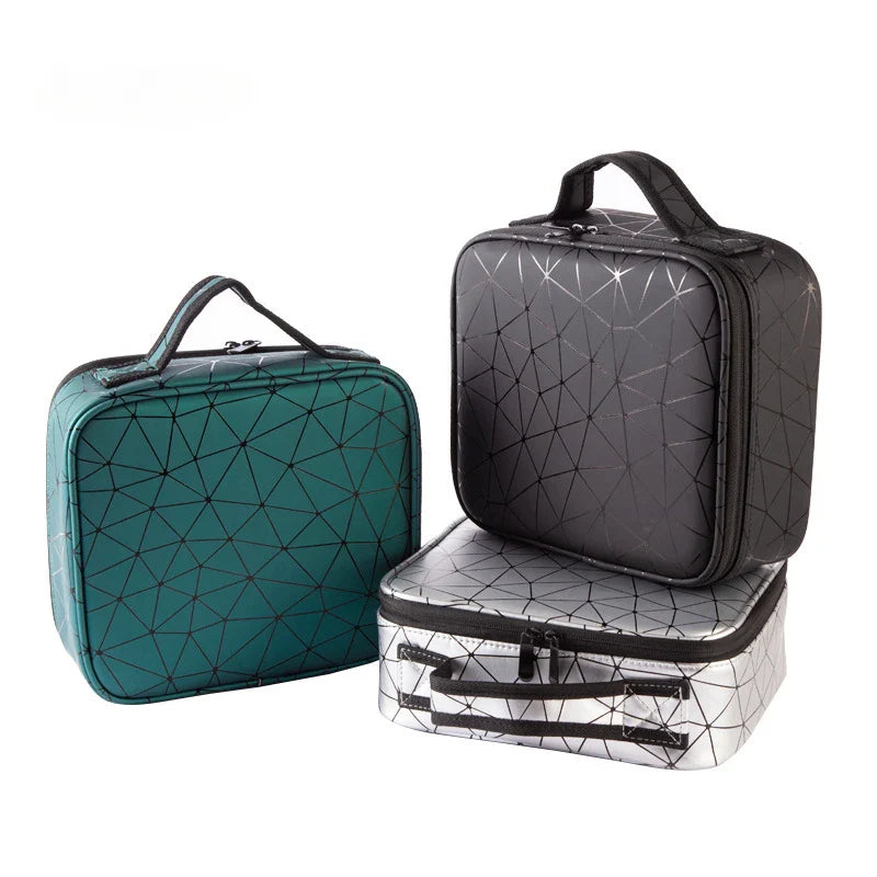 eybag Cosmetic Case Waterproof Partition Make Up Bag Large Capacity PU Portable Storage Box Wholesale Necessarie Feminina